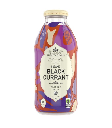Organic Black Currant Iced Tea | 16 oz. Bottle / Case of 12 Bottles