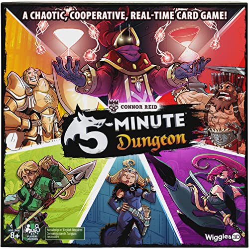 Wiggles 3D 5-Minute Dungeon A Chaotic, Co-operative, Real-time Card Game | Fast-Paced Board Game | for Families, Ages 8 & up | 2-5 players - 5-Minute Dungeon