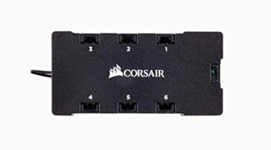 Corsair RGB Fan Hub + Adapter Cable - RGB Fan Hub + Adapter Cable