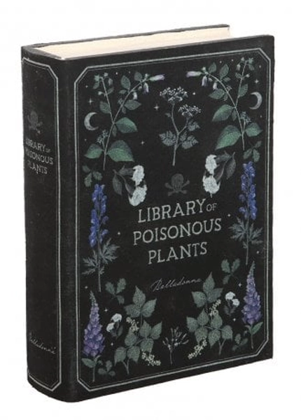 Gothic Homeware Library Of Poisonous Plants Book Shaped Storage Box