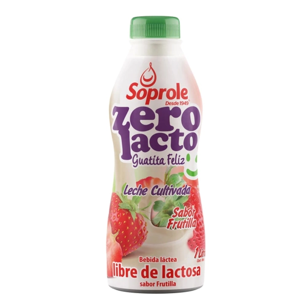 ✦ Lactose-Free Strawberry Cultured Milk, 1 L