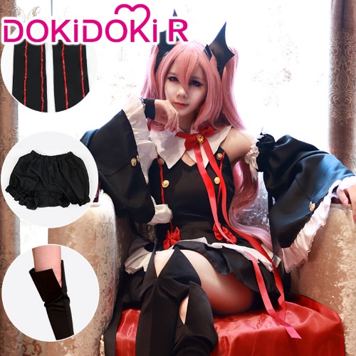 【In Stock】DokiDoki-R Anime Seraph of the End Cosplay Krul Tepes Costume Women Halloween | M / Costume+Wig+Ears