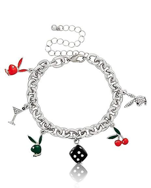 Cherry Playboy Charm Bracelet