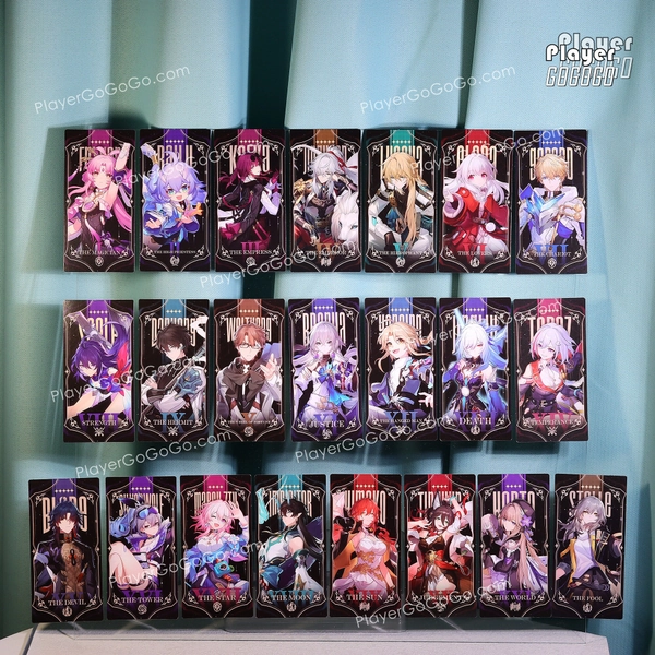 Honkai: Star Rail Cards Set, 22pcs HSR art printed Cards