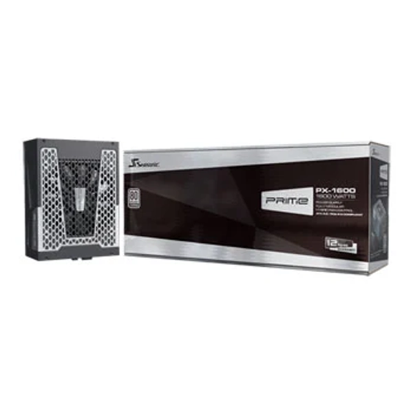 1600W Seasonic PRIME PX-1600 PCIE 5, Full Modular, 80PLUS Platinum, SLI/CrossFire, Single Rail, 133.3A, 135mm Fan ATX3.1