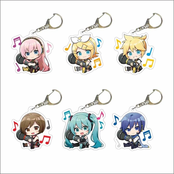 Miku Acrylic Charm Cute Anime Girl Keychains - F