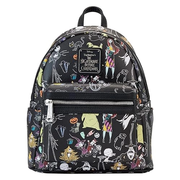 Loungefly x Nightmare Before Christmas Women's Allover-Print Character Mini Backpack