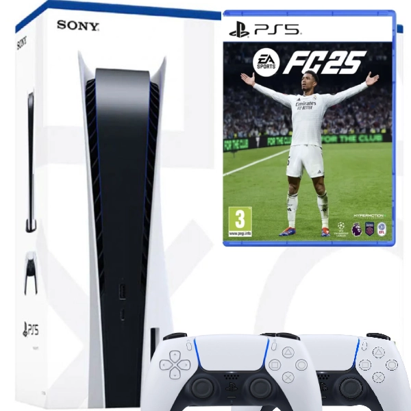 Consola Sony PlayStation 5 PS5 Disk Edition + Controller Extra Second-Hand SH + Joc Ea Sports Fc 25 - Buy2Play