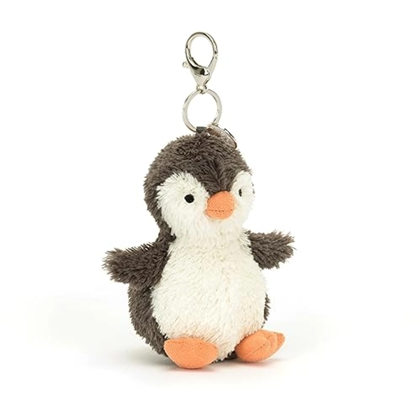 Jellycat Peanut Penguin Bag Charm, 4.5 inches - Bird Plush Keychain - Great Gift Idea