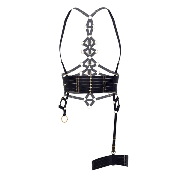 Spinal Harness Black - Flash You And Me Lingerie