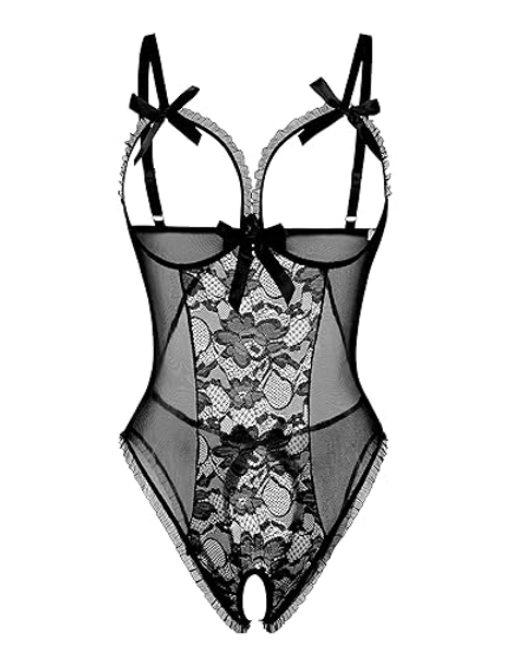 Avidlove Sexy Lingerie for Women One Piece Lace Babydoll Sleepwear Bodysuit