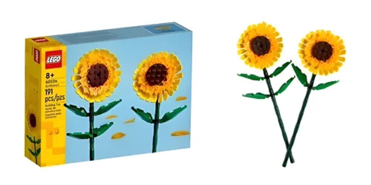 LEGO® Botanicals Girasoles, Set de Construcción para Adultos 