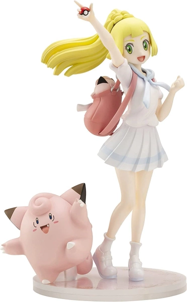 Pocket Monsters Ultra Moon - Pocket Monsters Ultra Sun - Lillie - Pippi - Pokémon Center Original Figure - 1/8 - Ganba ver. -2023 Re-release (Kotobukiya)