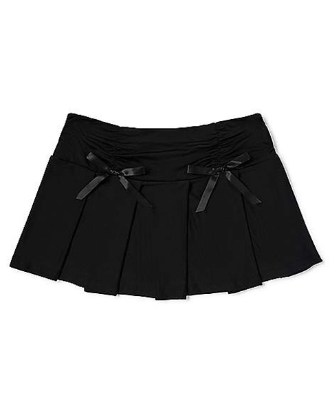 Black Bow Mini Skirt
