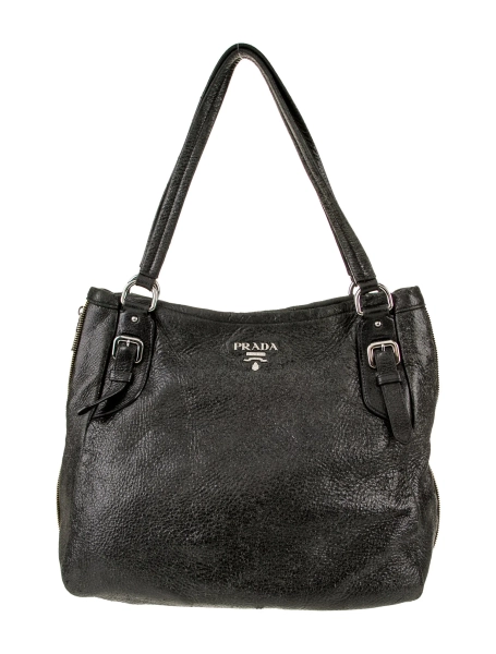 Vintage Prada Cervo Leather Shoulder Bag