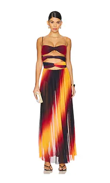 Agua Bendita X REVOLVE Meeg Maxi Dress in Sunset Ombre from Revolve.com