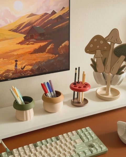 Mushroom Pen Pot (Full Set)