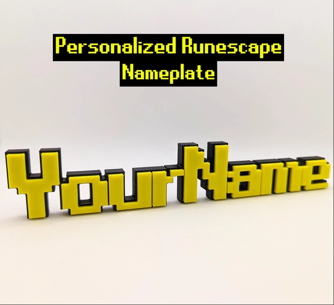 Personalized Old School Runescape OSRS Name Plate Sign Gamer Gift Custom Plaque Customized Gift for him Gaming Games Room Office RS Men