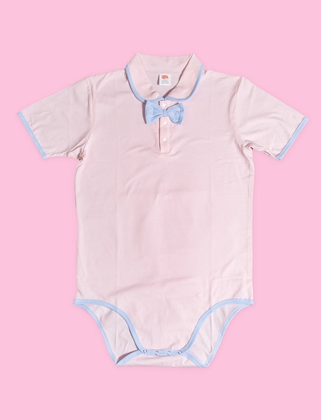 Onesie Polo Pink - Onesie - Diaper Minister