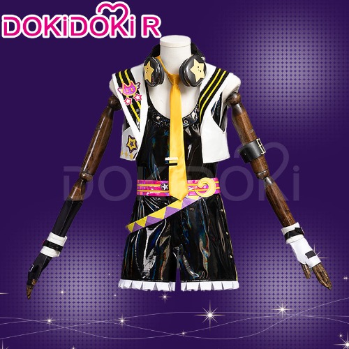 【In Stock】【Size XS-2XL】Dokidoki-R Vsinger × Muse Dash Cosplay Kagamine Rinn / Kagamine Lenn Costume | Boy Ver / Costume Only-L-In Stock