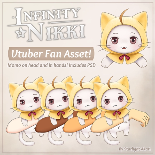 INFINITY NIKKI- MOMO VTUBER ASSETS! ✨