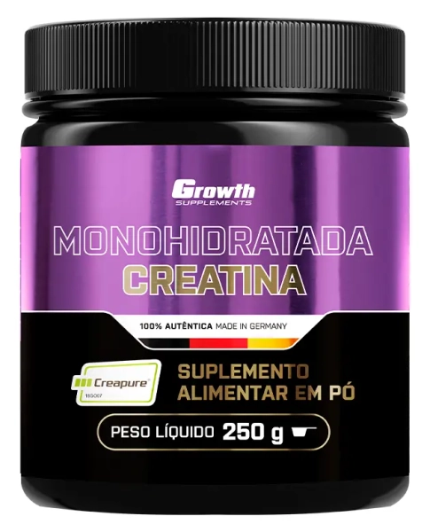 Creatina Monohidratada Creapure (250g): compre aqui | Growth | Growth Supplements