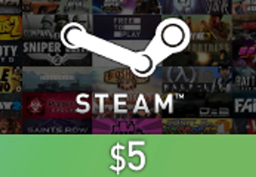 Steam Wallet Card $5 US Activation Code