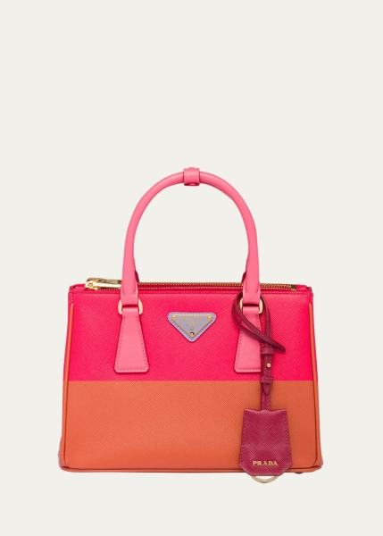 Prada Galleria Small Colorblock Top-Handle Bag