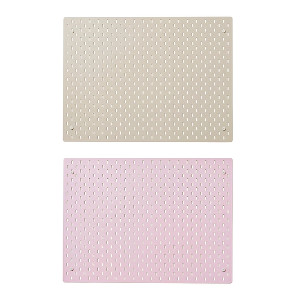 SKÅDIS Pegboard - beige/pink 30x22 "