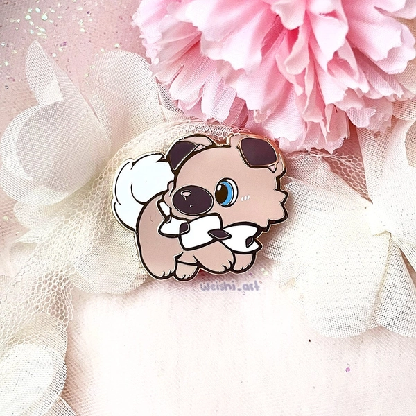 Rockruff Enamel Pin