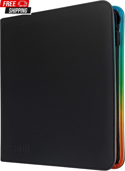 Vault X 12 Pocket Trading Card Zip Binder, 480 Cards, Compatible with Pokemon Sc