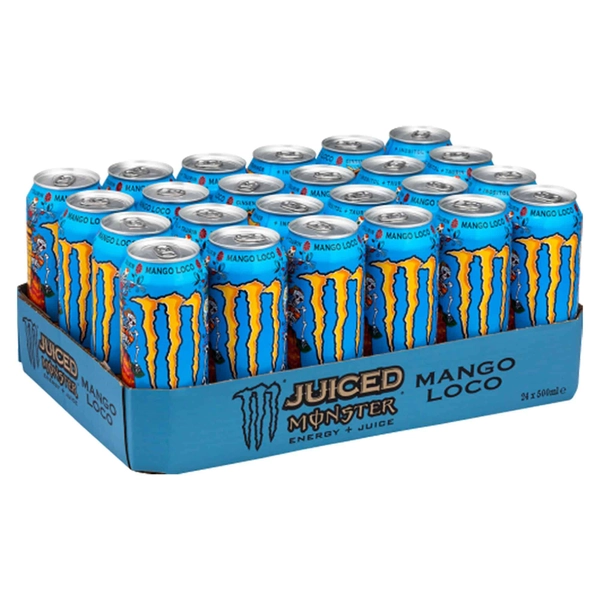 Monster Mango Loco - Energidrik, Mango (24 x 500ml), Dåse