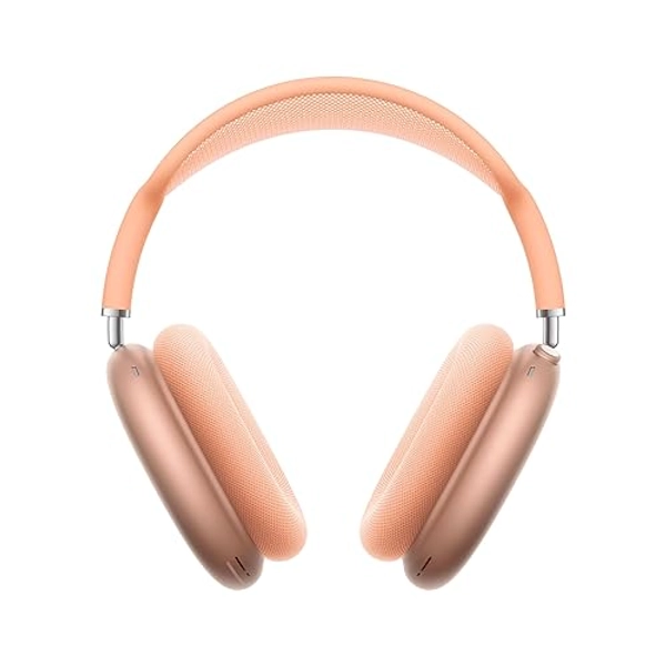 Apple AirPods Max Cuffie wireless over-ear, Cancellazione attiva del rumore di livello pro, Modalità Trasparenza, Audio spaziale personalizzato, Ricarica USB-C, Cuffie Bluetooth per iPhone, Arancione