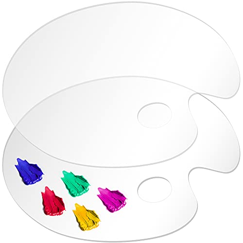 Large Acrylic Paint Palette 2pcs 15.7 x 11.8 Inches