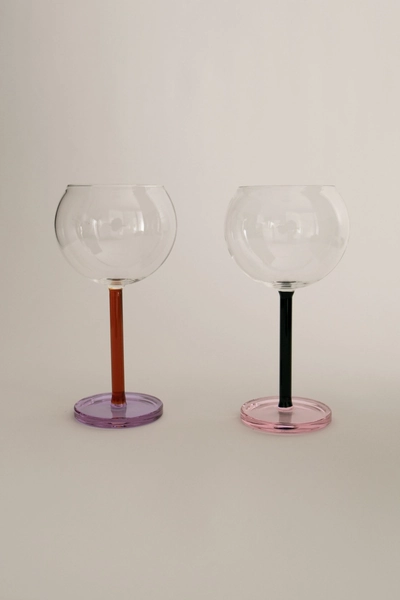 Sophie Lou Jacobsen Bilboquet Wine Glass Set of 2 | Twilight