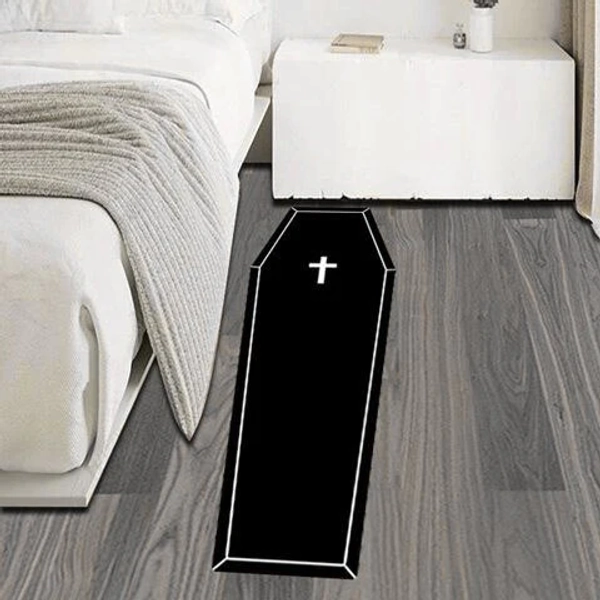 Black 160cm Coffin Rug