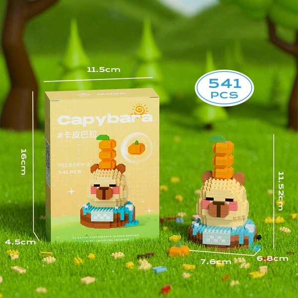 Capybara Building Blocks Cute Capybara Toy Blocks - B