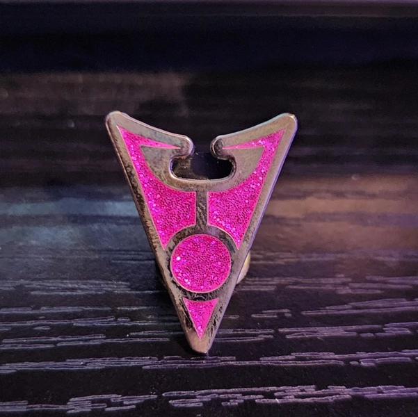Irken Invader Zim Glitter Enamel Pin