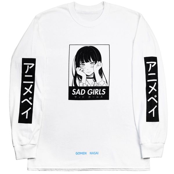 Sad Girls L/S Choker Tee - small