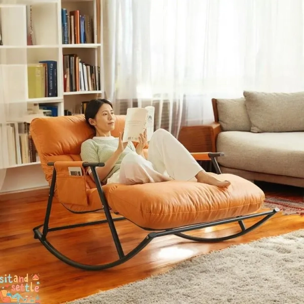 Cozy Double Rocking Recliner – Adjustable and Spacious for Home & Balcony