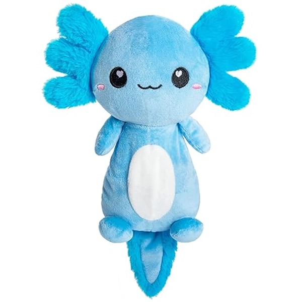 Blue Axolotl Microwavable Heating Pad