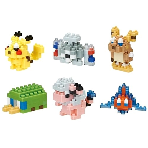 nanoblock - Pokémon - Pokémon Type Electric Set 1 (Box of 6), nanoblock Mininano Series Complete Set Building Kit