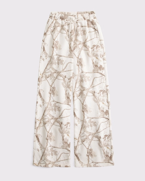 High Rise Sunday Wide Leg Sweatpant-medium