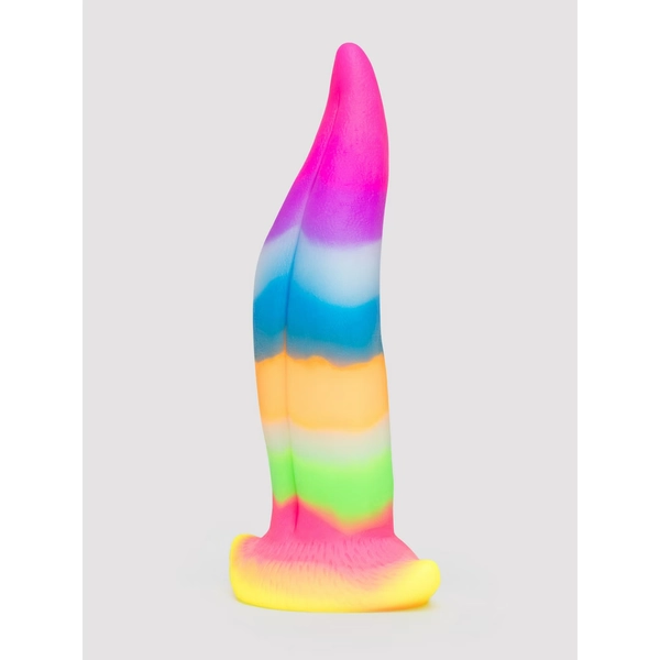 Fantasy Unicorn Kiss Tongue Glow-In-The-Dark Silicone Dildo 