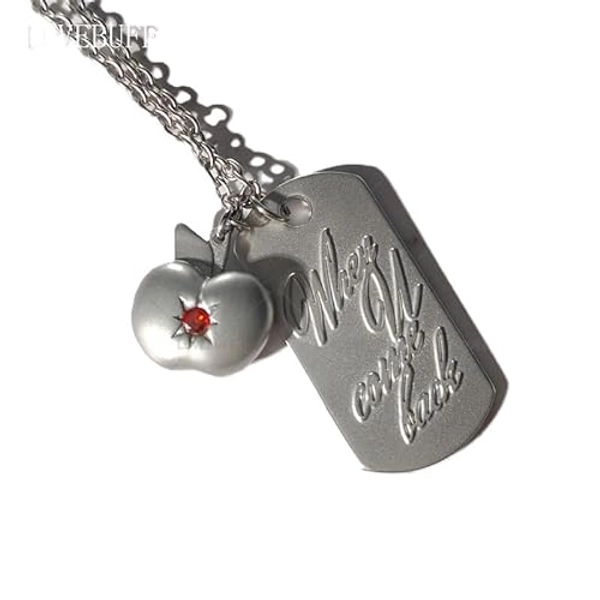 LOVEBUFF Love and Deepspace Caleb When U Come Back & Apple Pendants Necklace