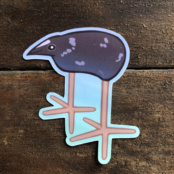 Damn!!! Pukeko Bird Meme Sticker
