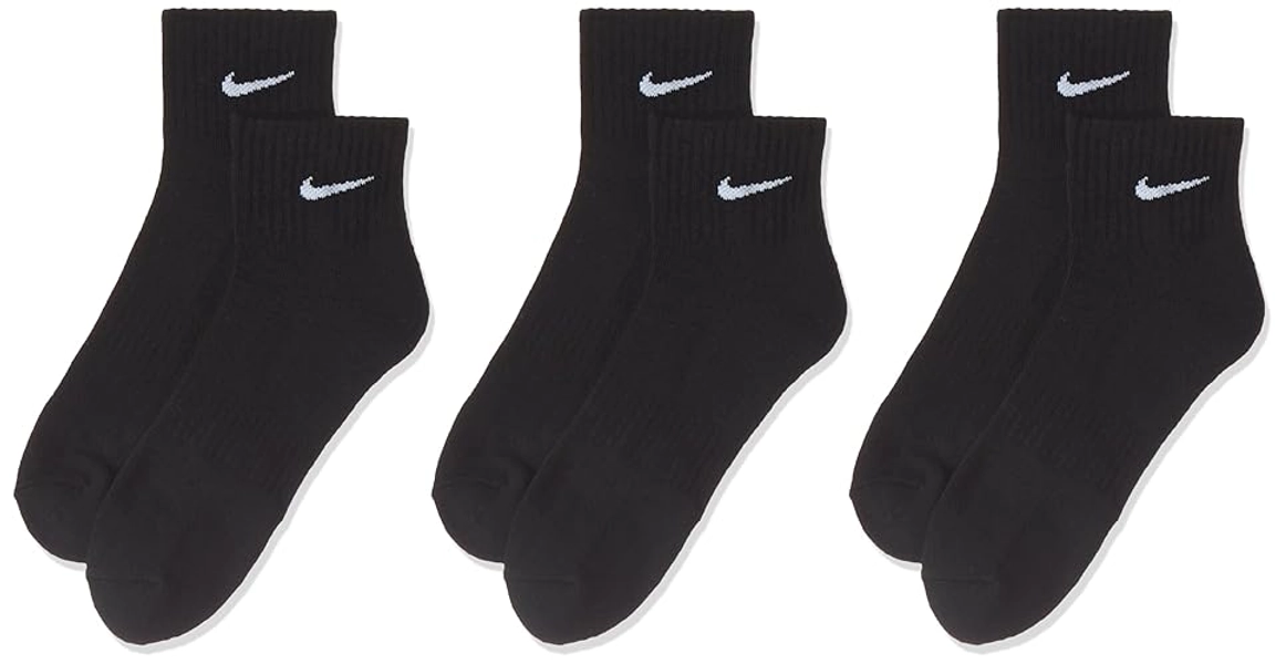 Nike mens Unisex Nike Everyday Cushion Ankle 3 PairSocks