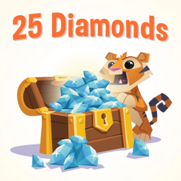 ANIMAL JAM ~ 25 Diamonds