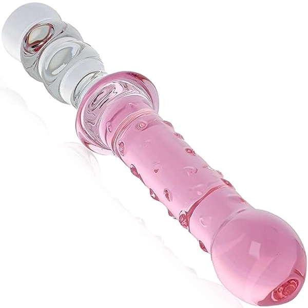 Glass Dildo Pink: Long Dildo Large Double Dildo for Women and Meets XXL Pink Big Dildo Double Dildo Sex Toy Giant Dildo Masturbation Dildo XXL Dildo Large G70
