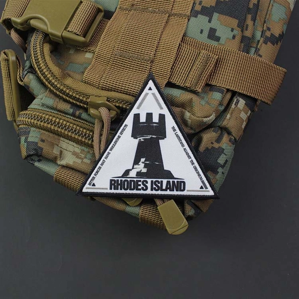 Fabric Arknights Badge Arknights Rhodes Island Embroidered Patch - D